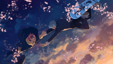 Скейт бесконечность аниме