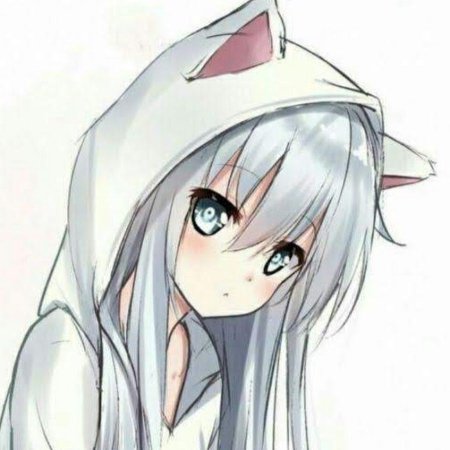 Неко в капюшоне