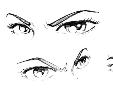 Хитрые глаза аниме