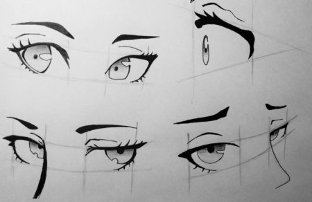 Аниме глаза для срисовки
