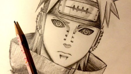 Нарисовать Пейна из Наруто