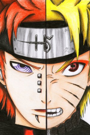 Лицо Пэйна аниме Наруто