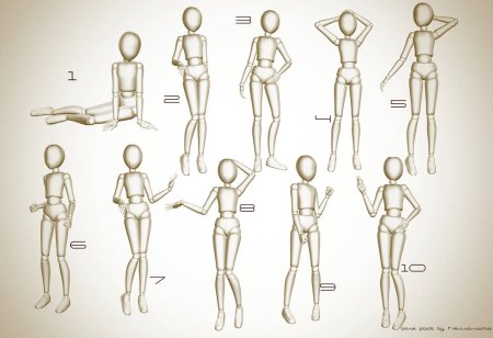 Позы человека для рисования