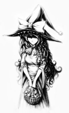 Ведьмочки карандашом