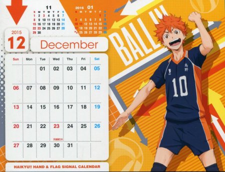 Календарь Haikyuu 2021
