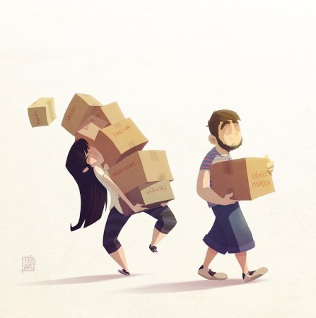 Переезд иллюстрация