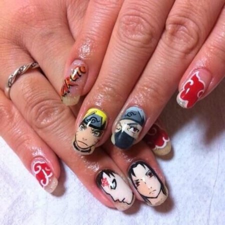 Маникюр в стиле аниме