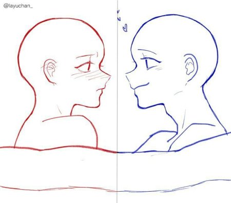 Человек в профиль референс