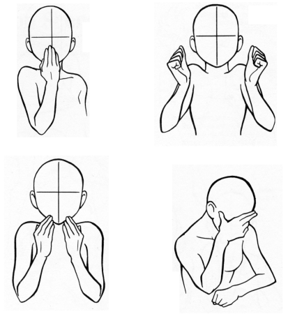 Позы для рисования с лицом