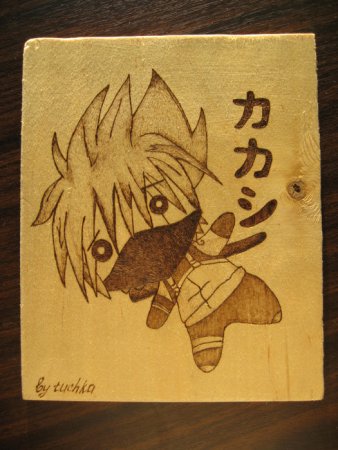 Выжигание по дереву аниме