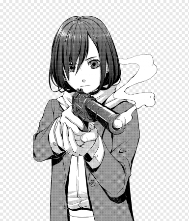 Аниме черно белое