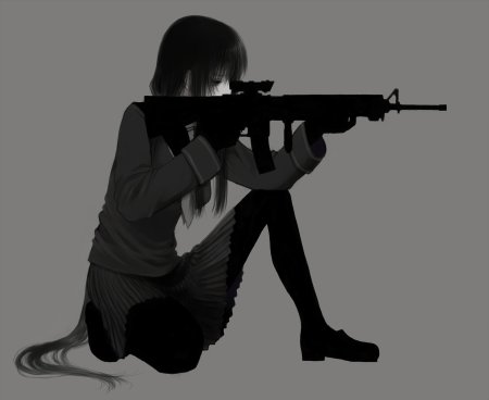 Человек с винтовкой арт