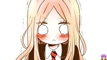 Смущенный взгляд аниме