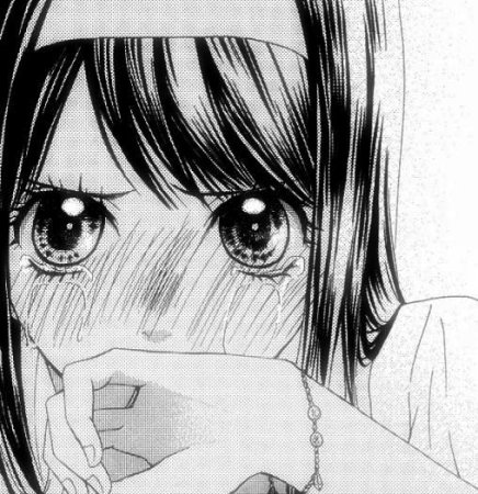 Плачущая девушка из манги