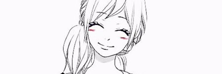 Аниме улыбка чб