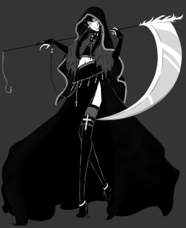 Аниме девушки с косой смерти