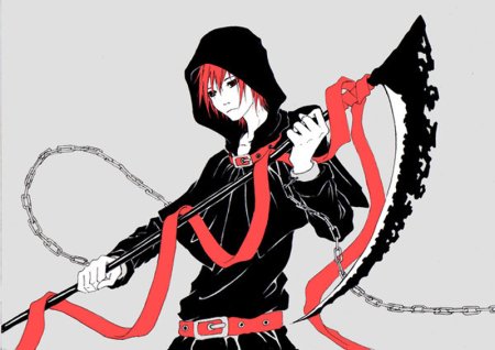 Аниме персонажи с косой