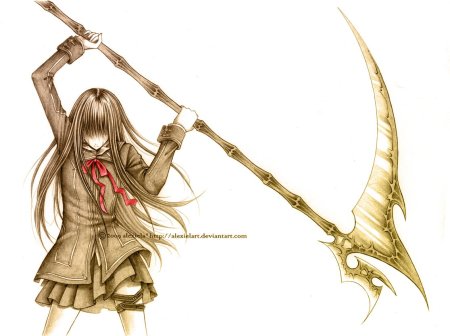 Аниме персонажи с косой