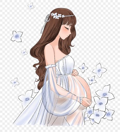 Беременная девушка