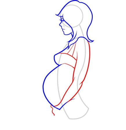 Пошаговое рисование девушки