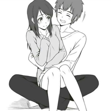 Рисунки для срисовки парень и девушка