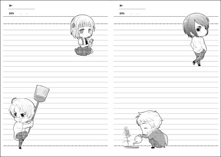 Странички для блокнота аниме