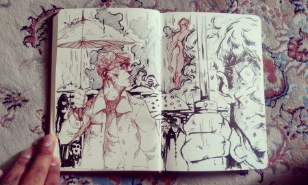 Скетчбуки художников комиксов