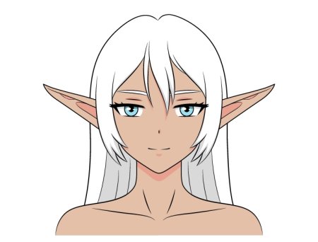 Аниме Эльф карандашом