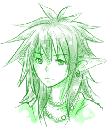 Эльф рисунок аниме