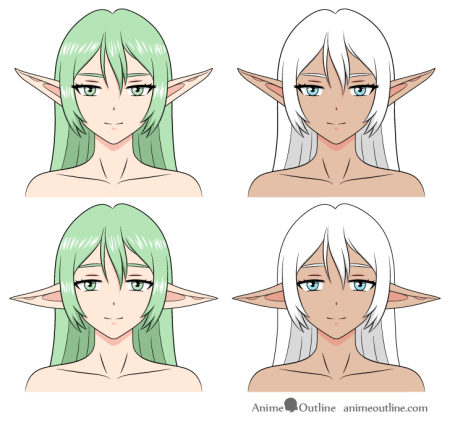 Уши эльфа референс