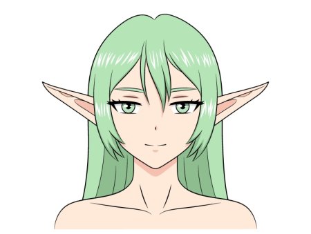 Эльф рисунок аниме