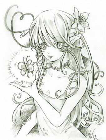 Раскраски аниме эльфы