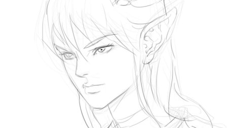 Эльфы карандашом для срисовки