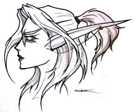 Эльф рисунок