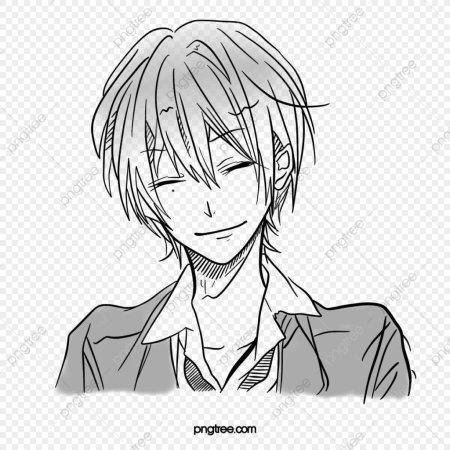 Добрая улыбка аниме парень