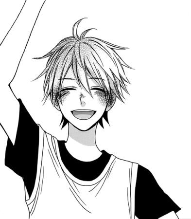 Аниме парни черно белые