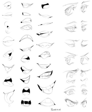 Рот в мультяшном стиле