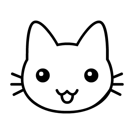 Кошачья мордочка рисунок