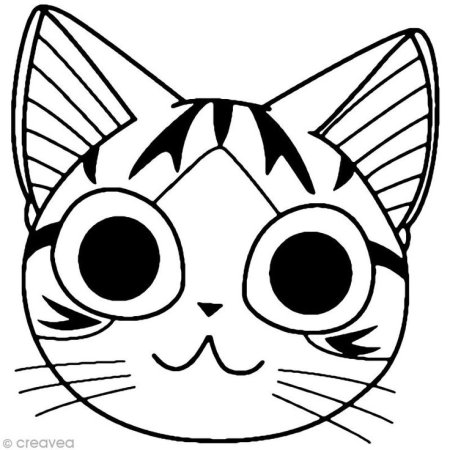 Голова кота раскраска