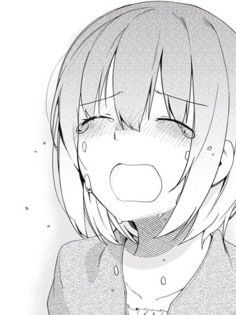 Заплаканное лицо аниме