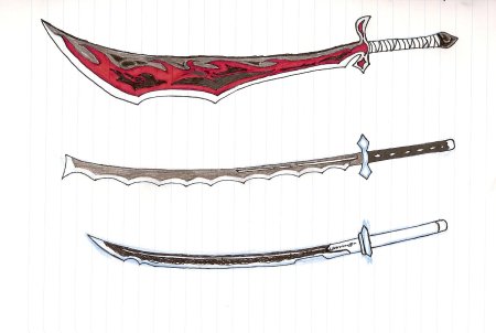 Катана Нодати аниме