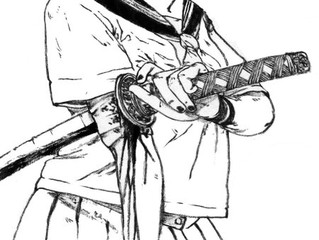 Рука держит меч