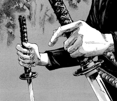 Катана тату эскиз