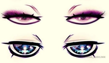 Аниме тень на глазах