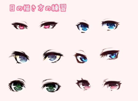 Референсы глаз аниме