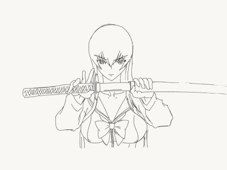 Самурайский меч воткнутый в землю