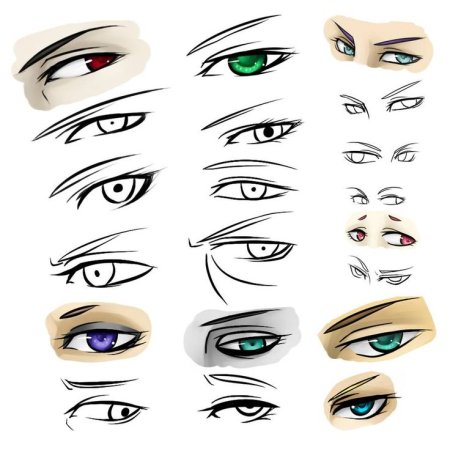 Аниме глаза мужские