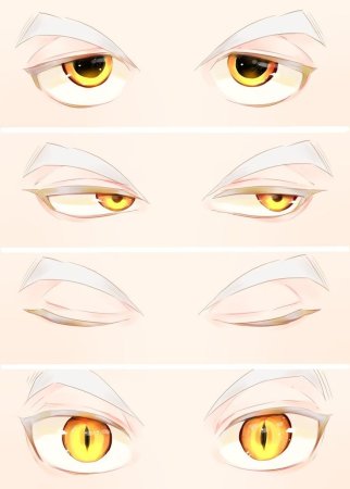 Янтарные глаза аниме