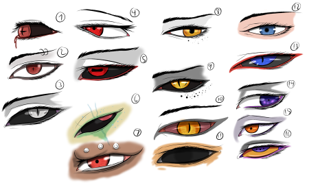 Аниме глаза узкие