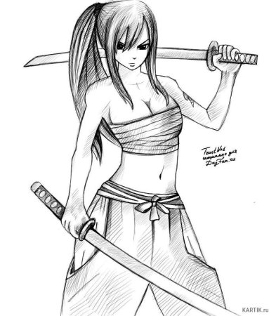 Катана референс Манга